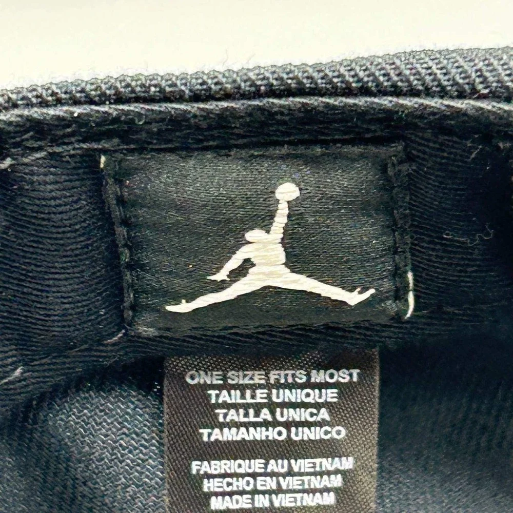 Air Jordan Banned Hat Men Black Embroidered Logo Jumpman Snap Back Cap New
